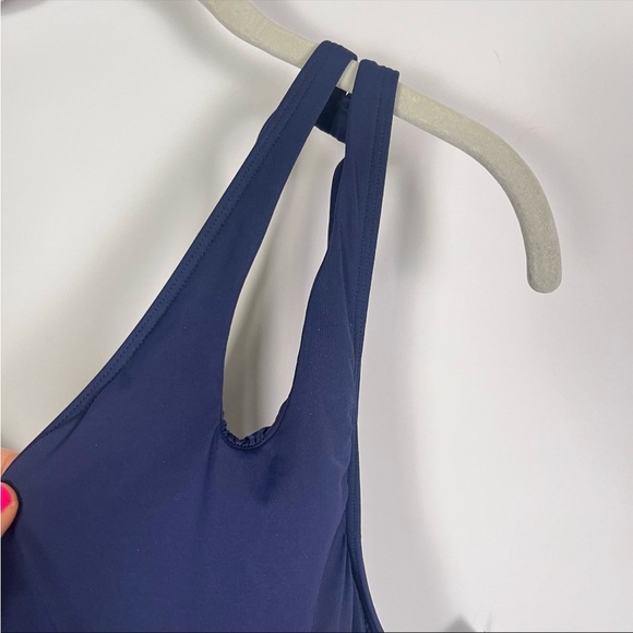 La Blanca Island Goddess Tankini Top Indigo Blue Sz 16 NWT - Picture 4 of 9